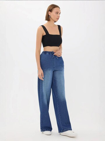 Hiccup Wide leg Jeans in Blauw