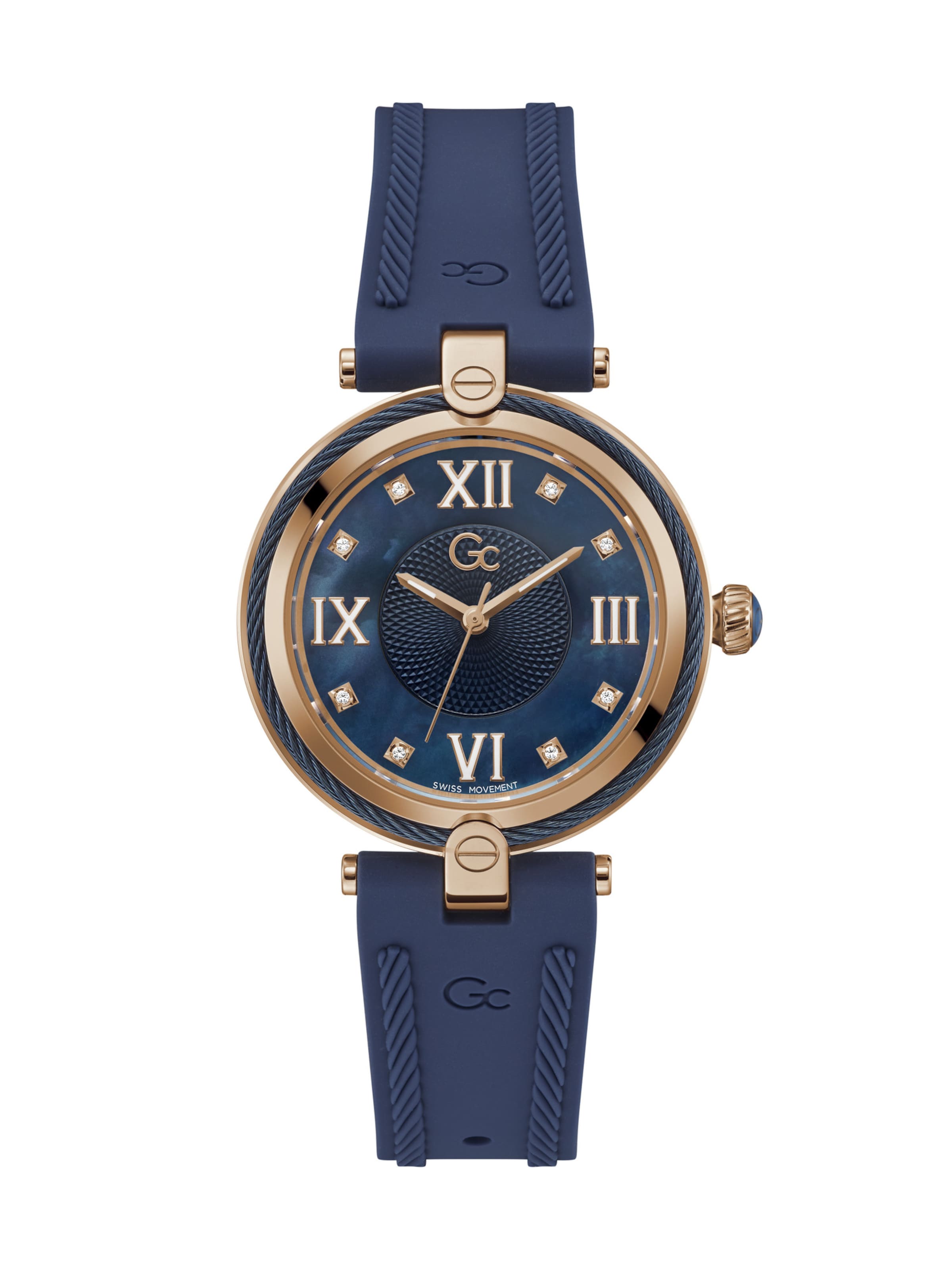 Gc Analoguhr 'Fusion Cable' in Blau: Vorderseite