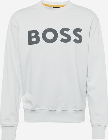 Sweat-shirt 'WeBasic' BOSS en gris : devant