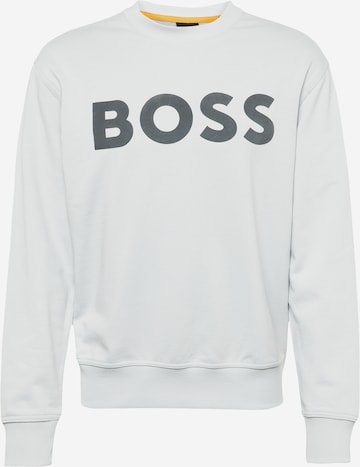 BOSS Orange Sweatshirt 'WeBasic' in Grijs: voorkant