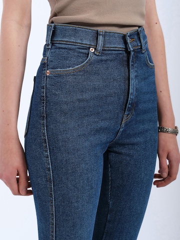 Dr. Denim Skinny Jeans 'Moxy High Flare' in Blauw