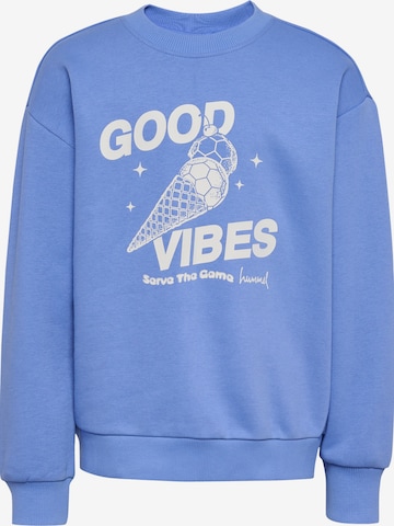 Hummel Sweatshirt in Blauw: voorkant