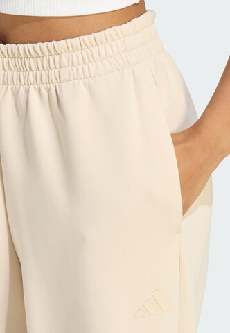 Wide Leg Pantalon de sport ADIDAS SPORTSWEAR en beige