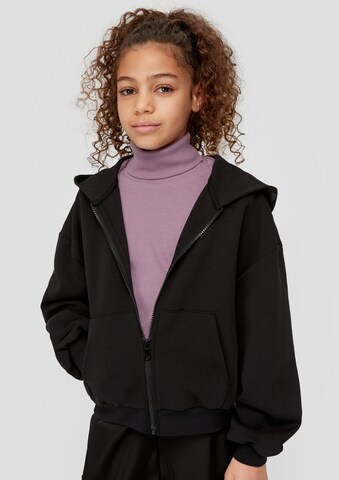 s.Oliver Sweatjacke in Schwarz: predná strana