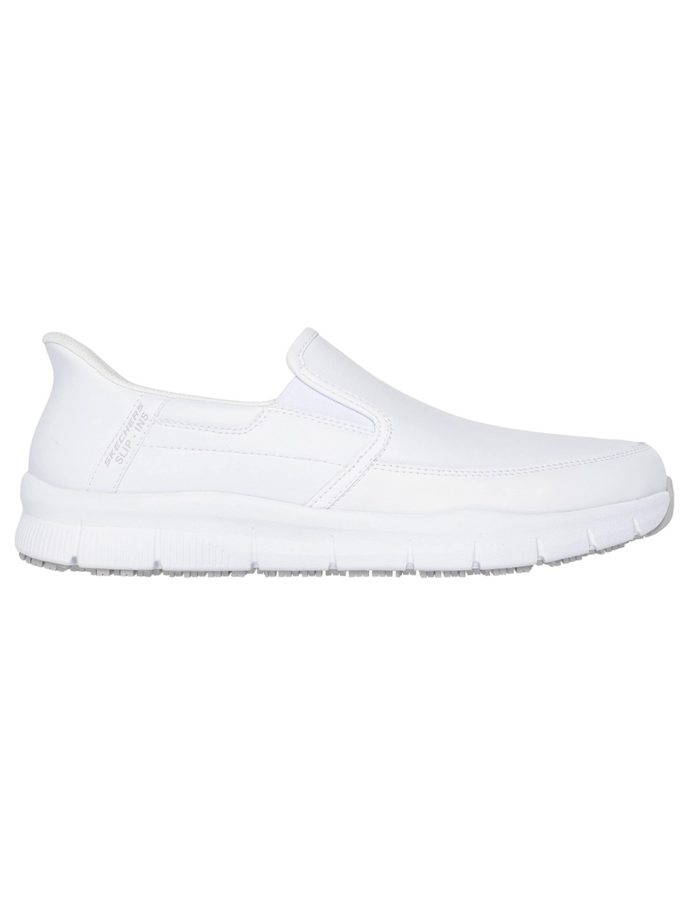 SKECHERS Halbschuh 'Freizeitschuhe Nampa Slip In' in Weiß: Vorderseite