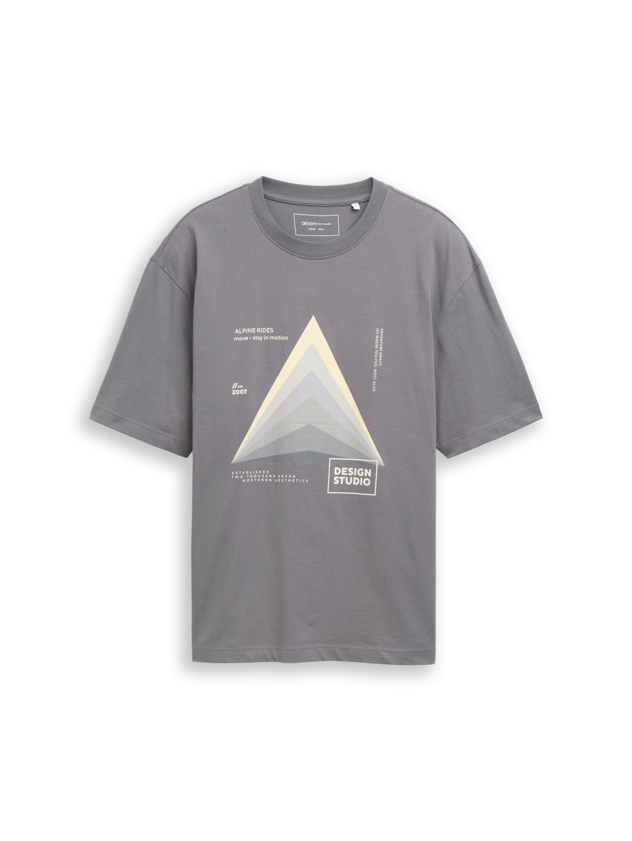TOM TAILOR DENIM Shirt in Grey: front