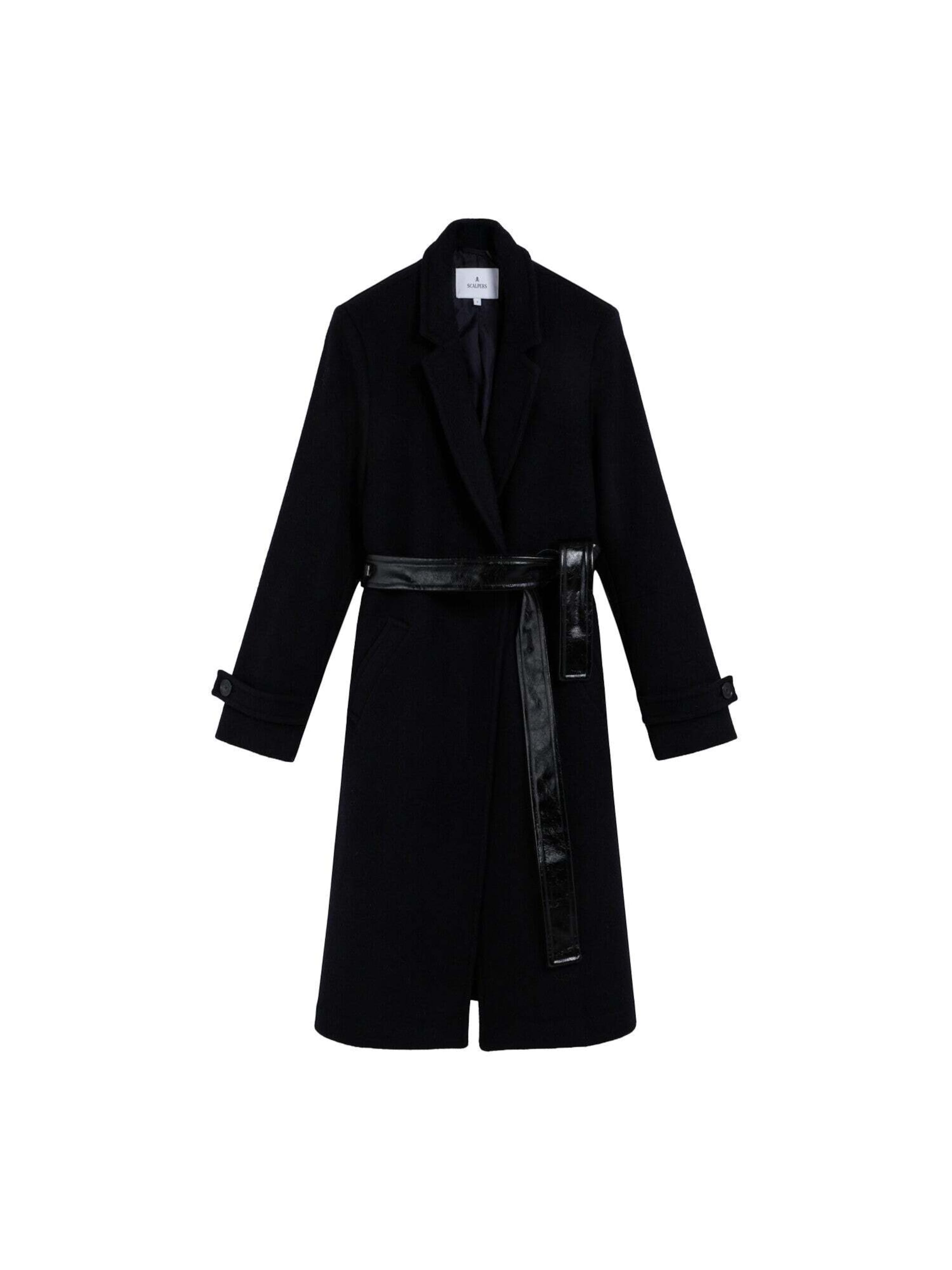 Scalpers Демисезонное пальто в Синий: спереди