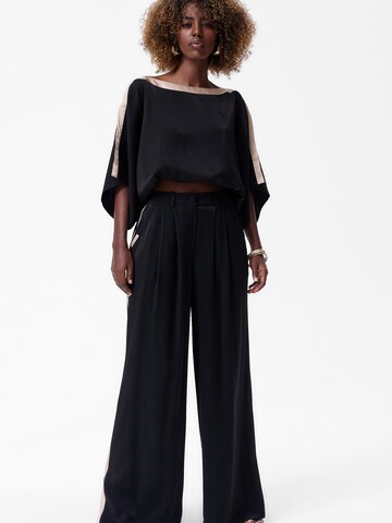 Blue Shadow Wide Leg Hose‌‌‌‌‌‌ in Schwarz