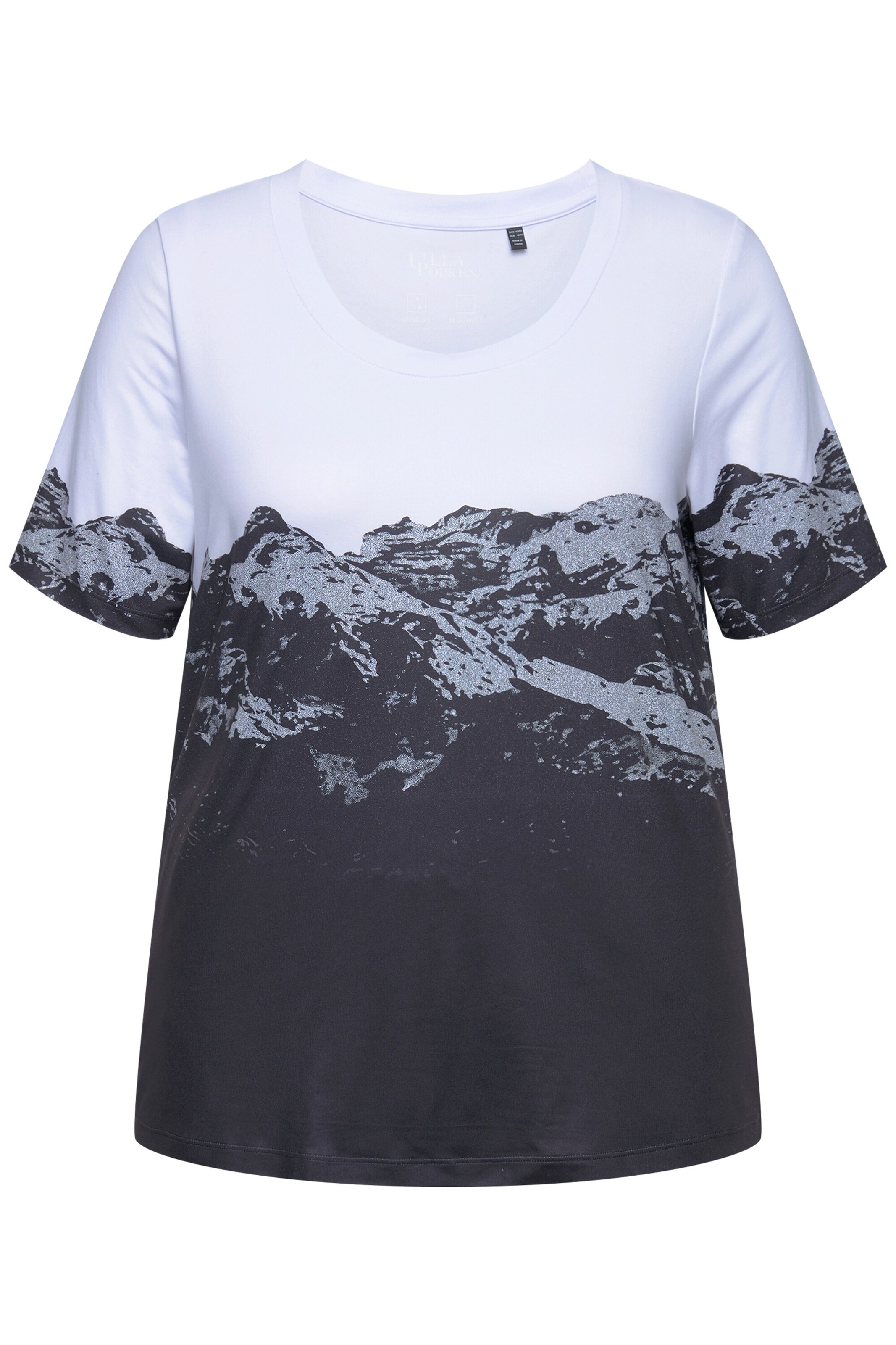 Ulla Popken Shirt in Schwarz: Vorderseite