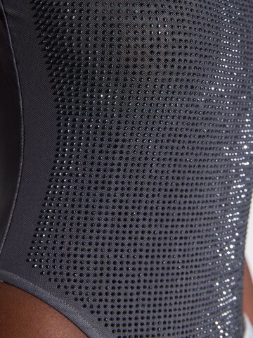 No Matter What Bustier Badeanzug in Grau