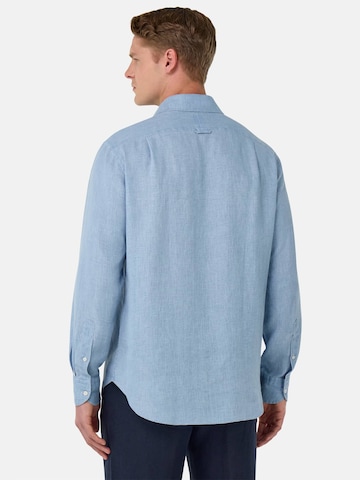 Coupe regular Chemise Boggi Milano en bleu