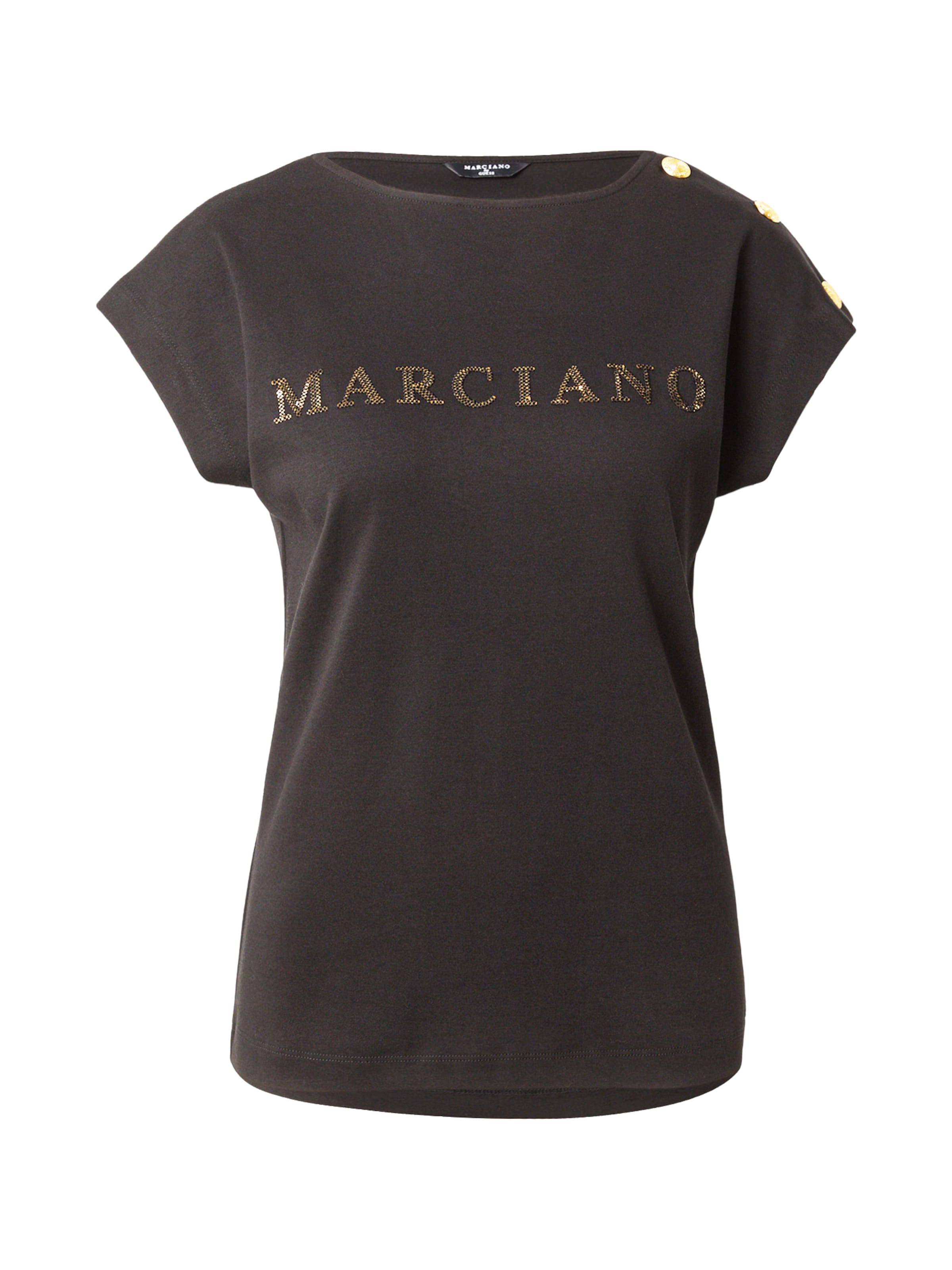 T-shirt 'NEW LYRIS' GUESS by Marciano en noir : devant