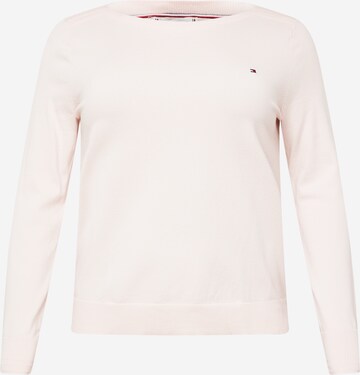 Tommy Hilfiger Curve Pullover i pink: forside