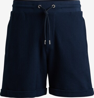 BOSS Loose fit Pants 'Lasdun 129' in Blue: front