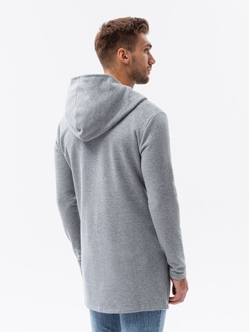 Ombre Zip-Up Hoodie 'B668' in Grey