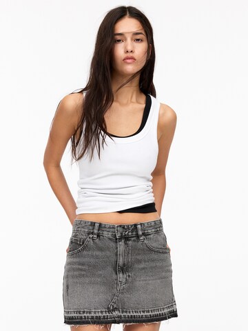 Pull&Bear Sukňa - Sivá: predná strana