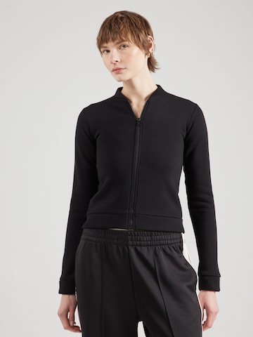 ABOUT YOU - Sudadera con cremallera 'Frederike' en negro: frente