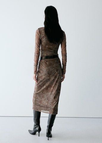 Robe 'BEATRICE' MANGO en marron