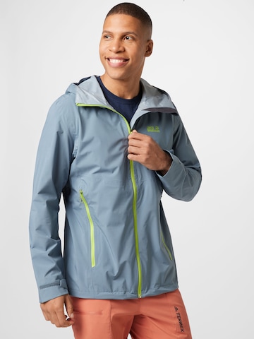 JACK WOLFSKIN Outdoorjacke  'Highest Peak' in Grau: predná strana