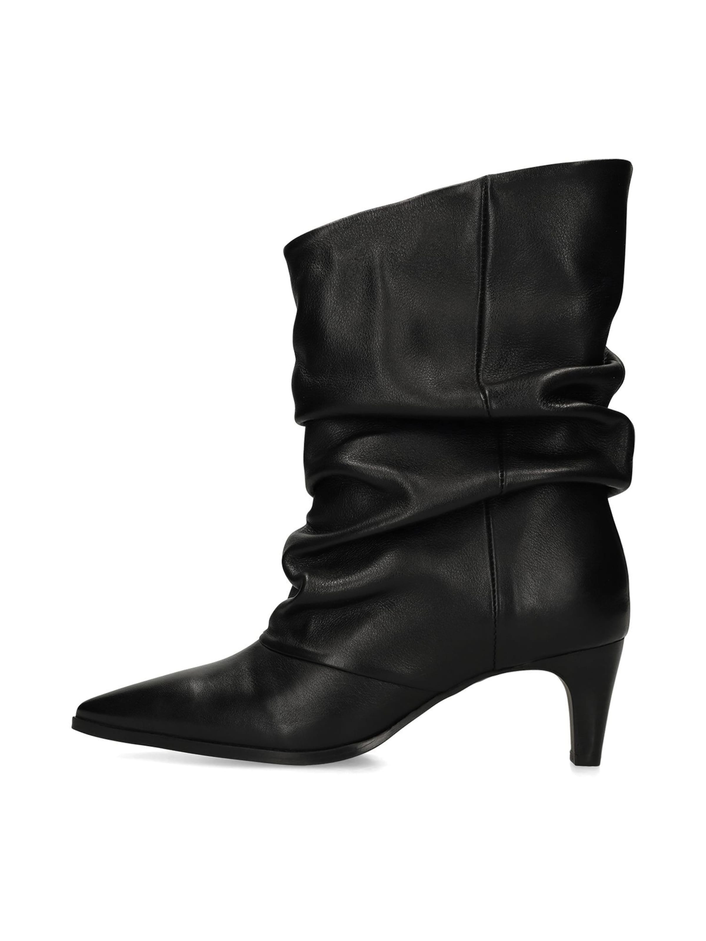 MANFIELD Enkellaarsjes in Zwart