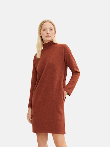 TOM TAILOR Knitted dress in Red