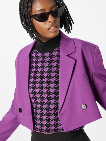 River Island - Camisa 'HOUNDSTOOTH' em roxo