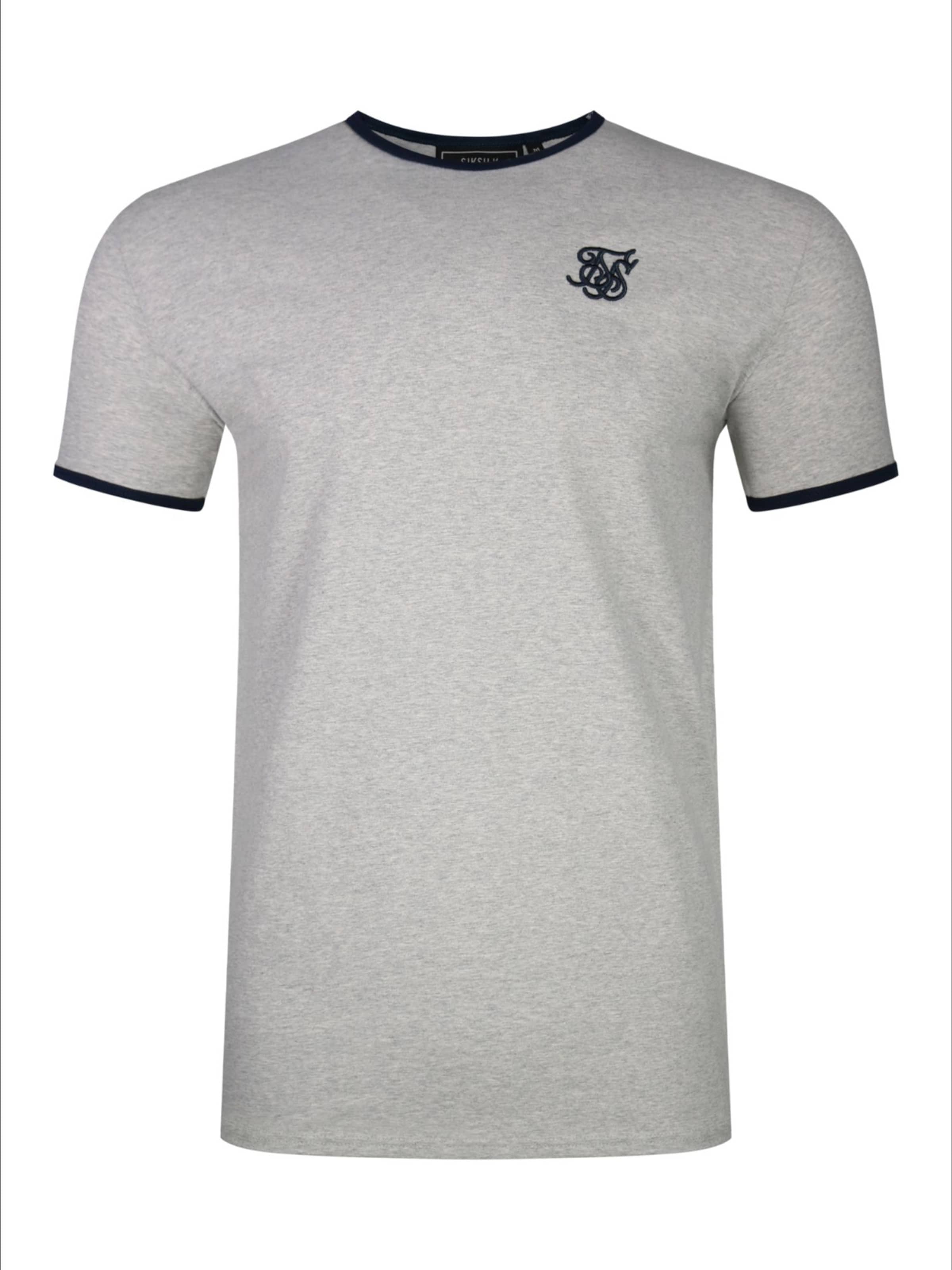 SikSilk T-Shirt in Grau: Vorderseite