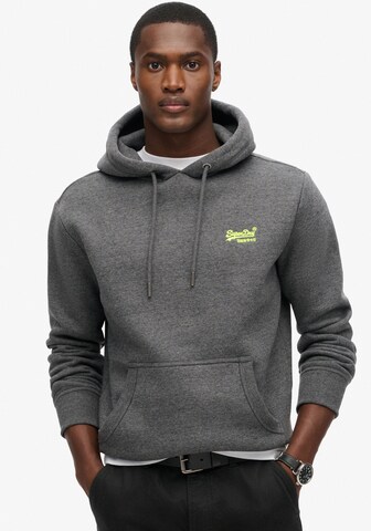 Superdry Sweatshirt 'Essential' in Grey: front