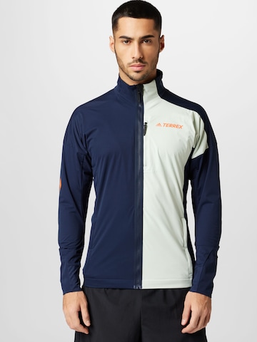 ADIDAS TERREX Athletic Jacket 'Xperior' in Blue: front