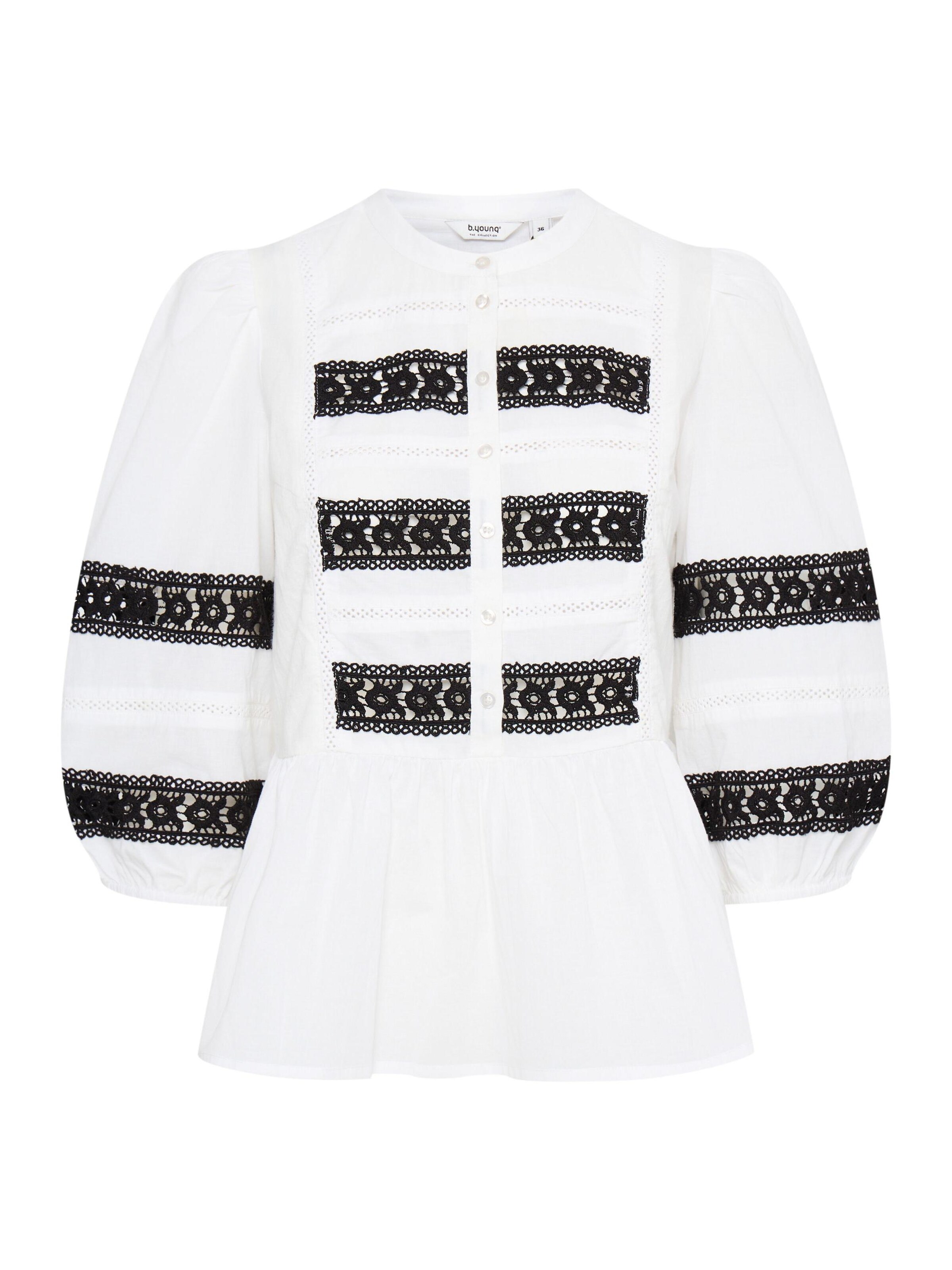 Chemisier 'Icot' b.young en blanc : devant