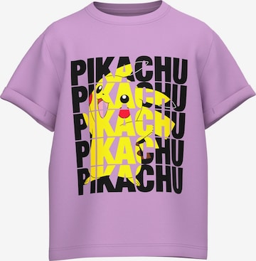 T-Shirt 'JULA POKEMON' NAME IT en violet : devant
