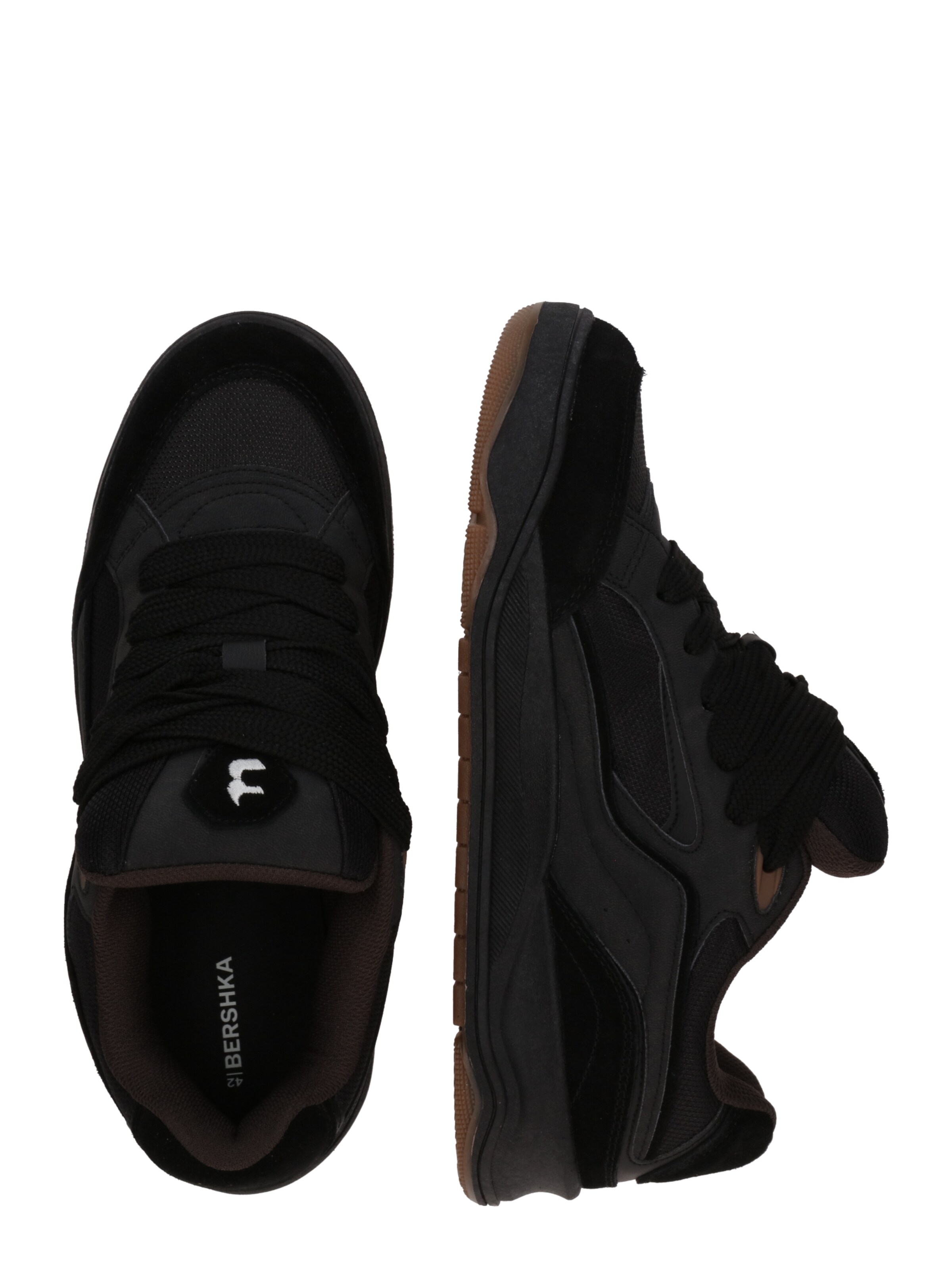 Bershka Låg sneaker i svart