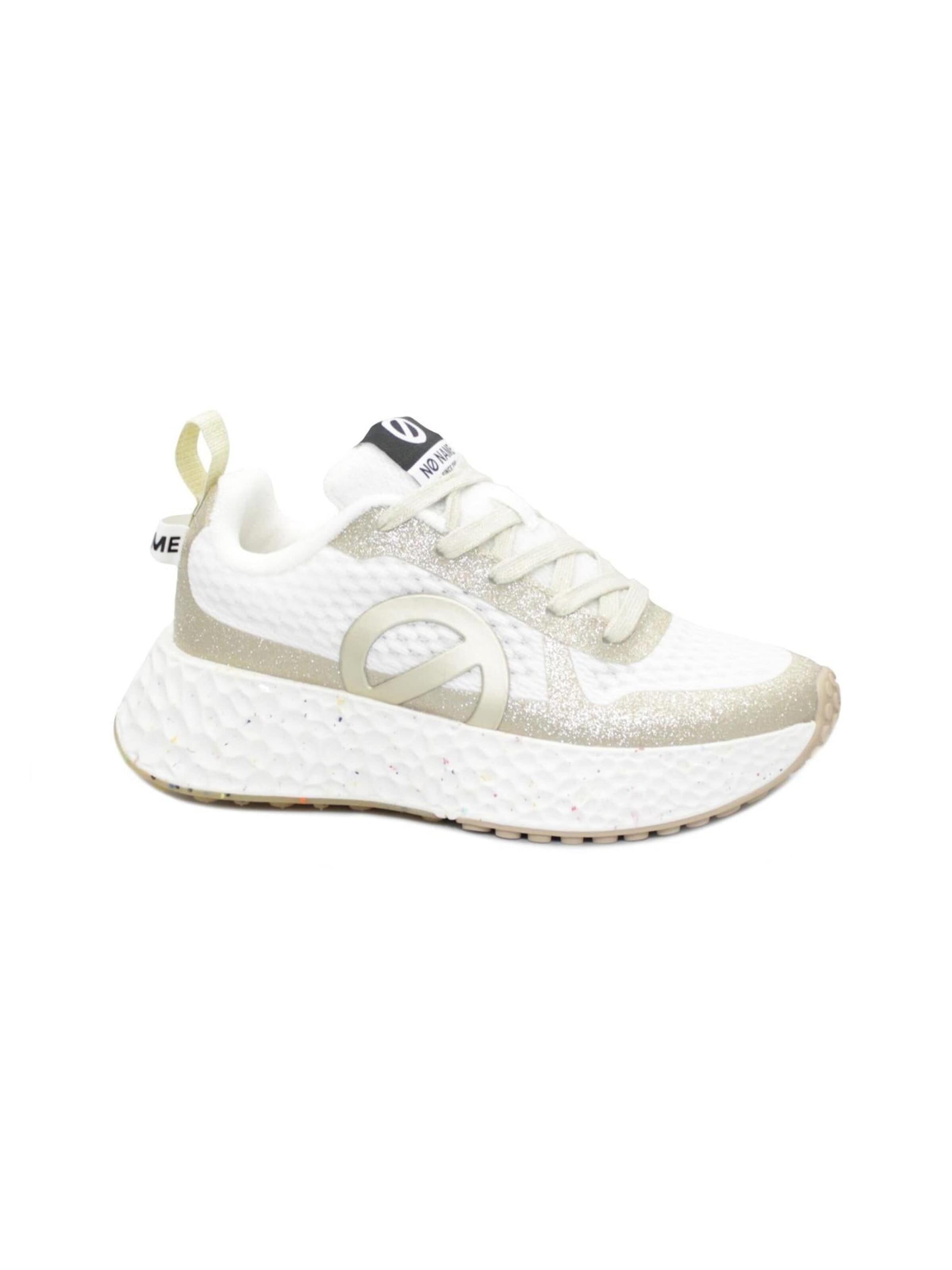 NO NAME Sneakers 'NO NAME CARTER FLY PROTECT white light gold scarpe sneakers donna lacci' in White: front