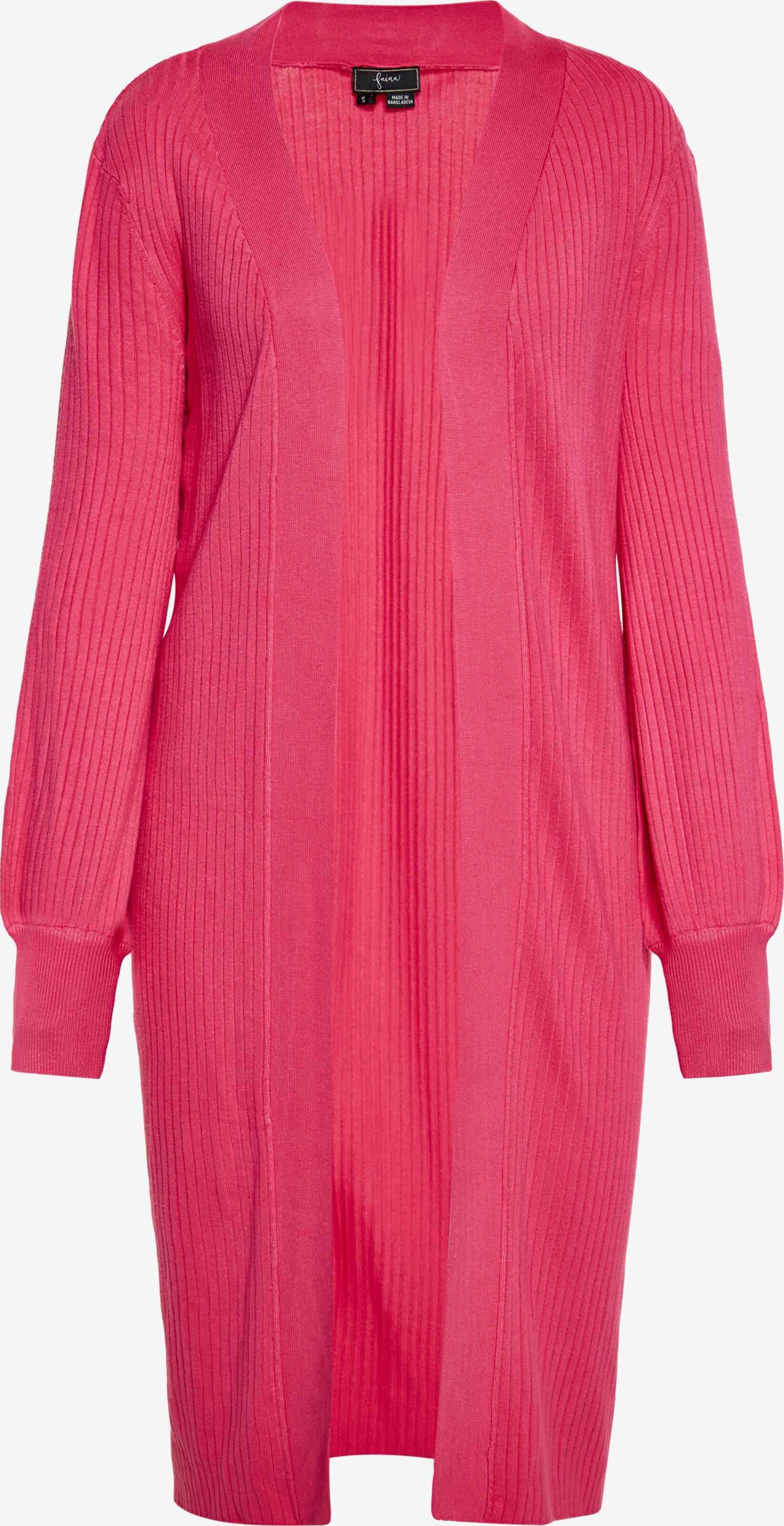 Cardigan Lungo Faina Donna Con Perle Bicolore - Maglione Aperto Morbido E Caldo