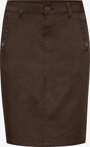 Fransa Skirt 'FRLOMAX 3' in Brown: front
