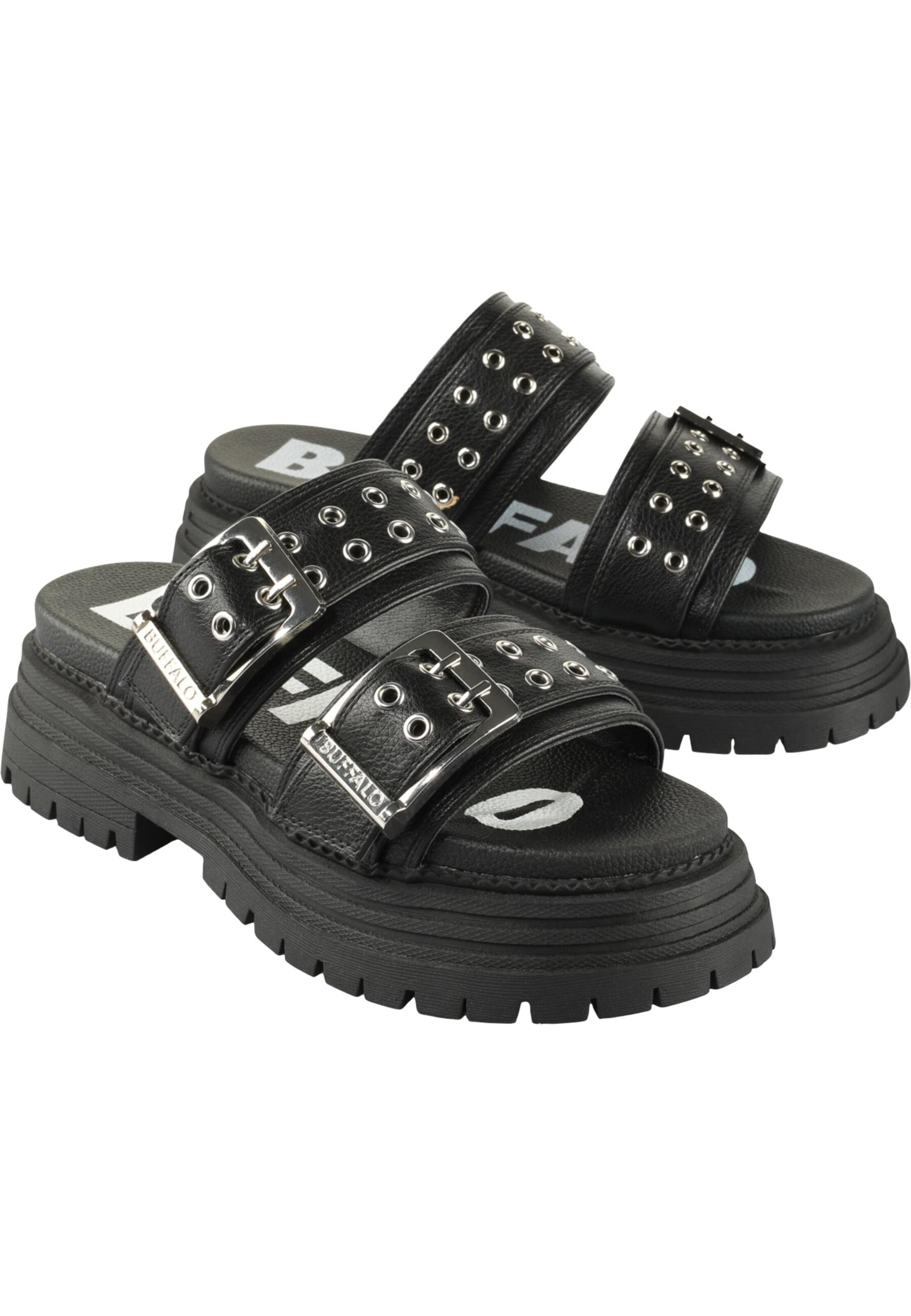 Saboți 'LENNOX' de la BUFFALO pe negru