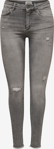 Skinny Jean 'Blush' ONLY en gris : devant