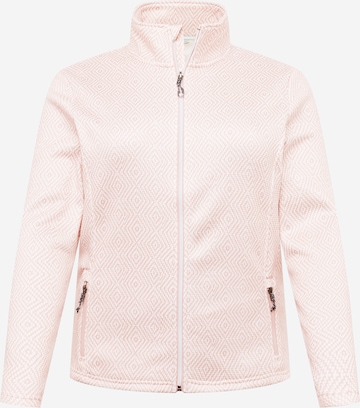 KILLTEC Athletic Fleece Jacket 'KOS' in Pink: front