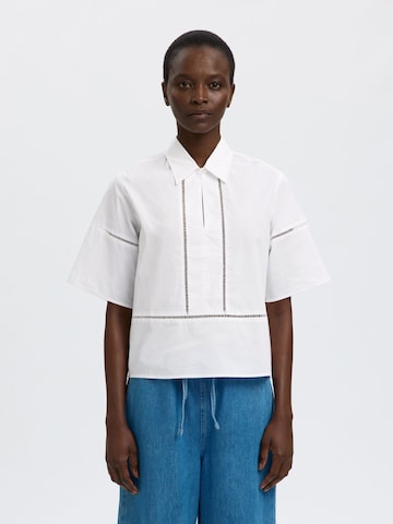 SELECTED Bluse in Weiß: Vorderseite