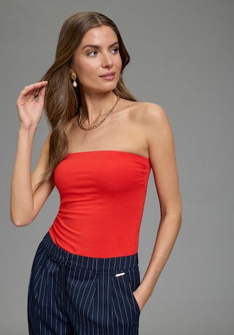 MELROSE Top in Beige: front