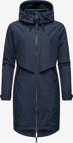 Manteau fonctionnel 'Frodik' Ragwear en bleu : devant