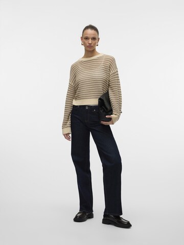 VERO MODA Pulover 'VMNew Madera' | bež barva
