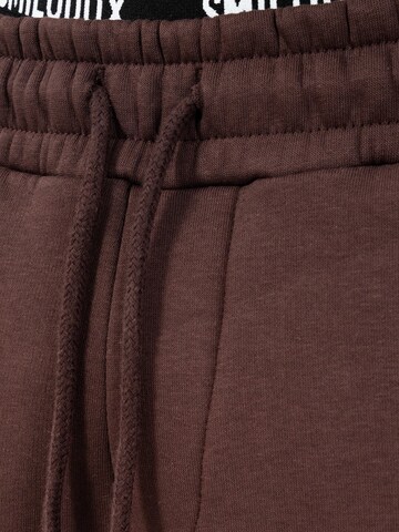 Loosefit Pantalon Smilodox en marron