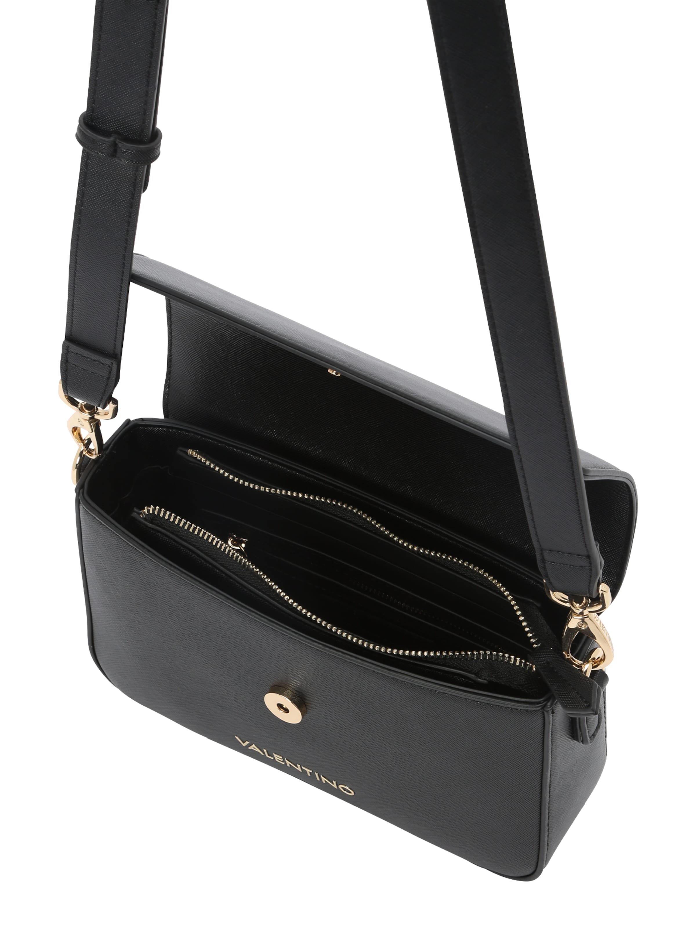 melns VALENTINO Pleca soma 'Pattina'