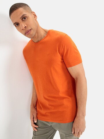 CAMEL ACTIVE Jersey T-Shirt aus zertifizierter Baumwolle in Orange