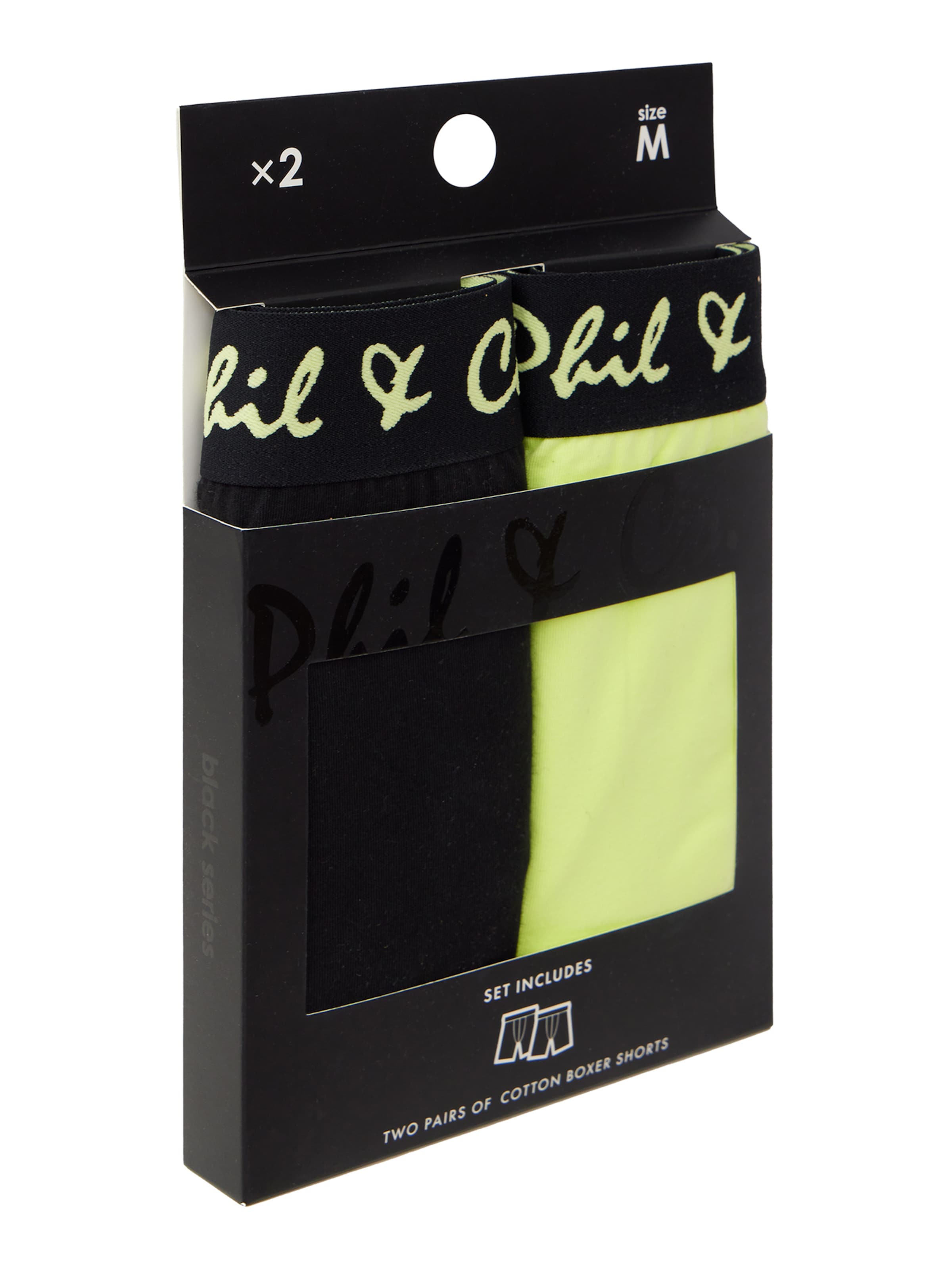 Boxers ' Long Boxer Briefs' Phil & Co. Berlin en noir