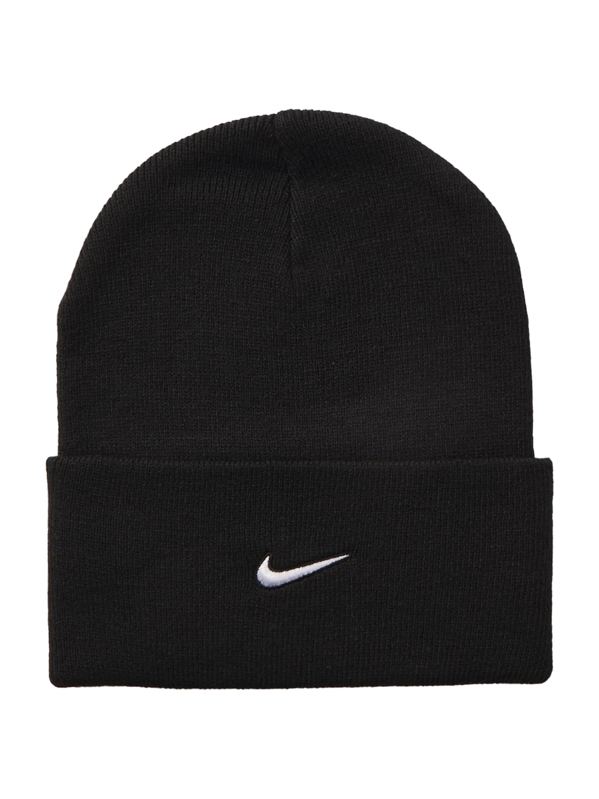 Bonnet 'Peak Swoosh' Nike Sportswear en noir : devant