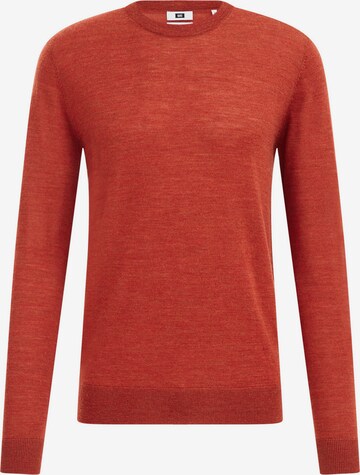 Pull-over WE Fashion en orange : devant