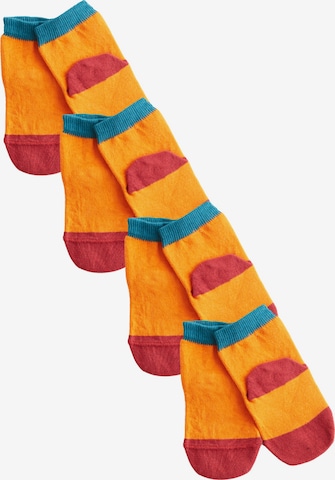 Albero Natur Socks 'Bio-Baumwoll-Kindersocken-4er Pack' in Orange: front