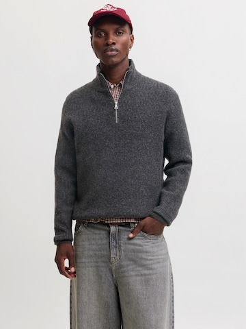 JACK & JONES Svetr 'JORFREDERIKSBERG OLLIE' – černá: přední strana